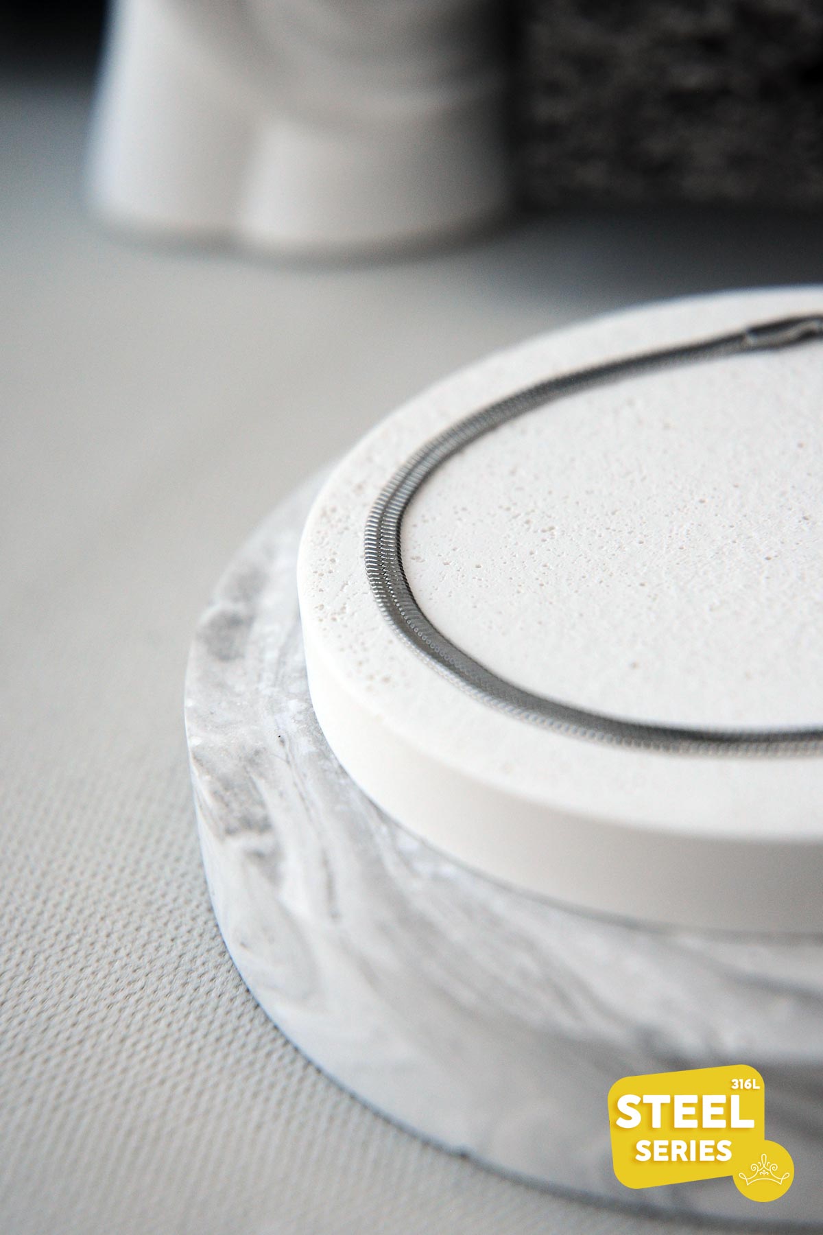 Silver Slim İtalyan Çelik Bileklik ABL2490