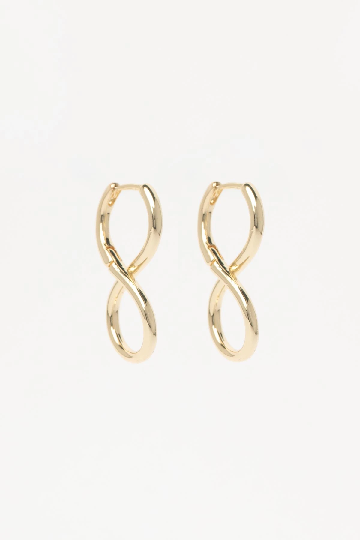 Gold 14K Sonsuzluk Figür Glory Küpe AKE9428