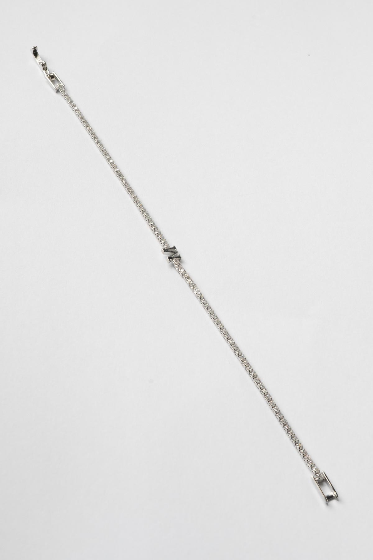 Silver Minimal Suyolu M Hafli Bileklik ABL7437