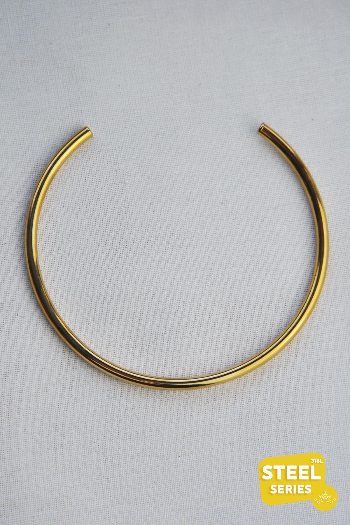 Basic Gold Choker Çelik Kolye AKL2940