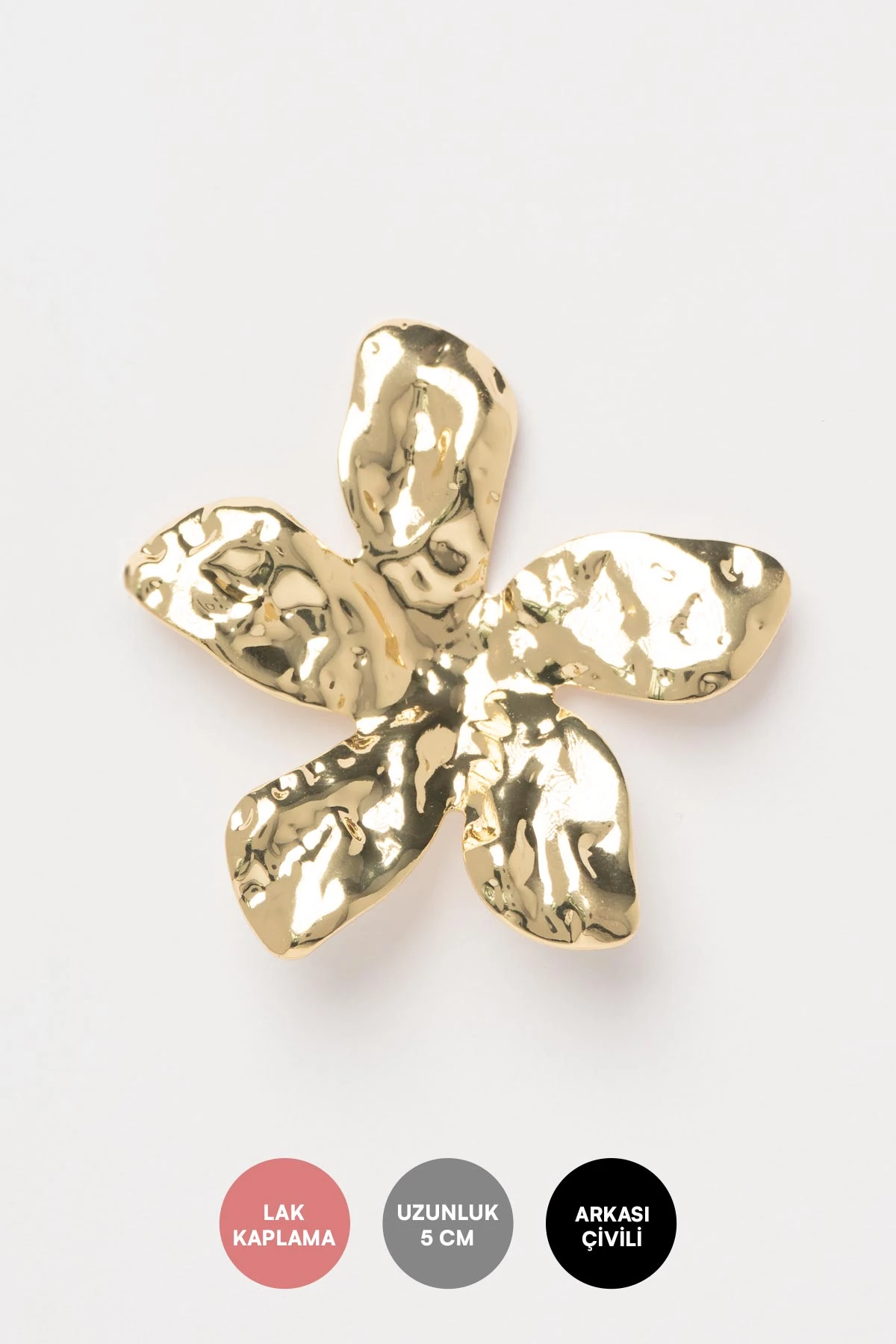 Gold Çiçek Tasarım Stefany Küpe AKE9662