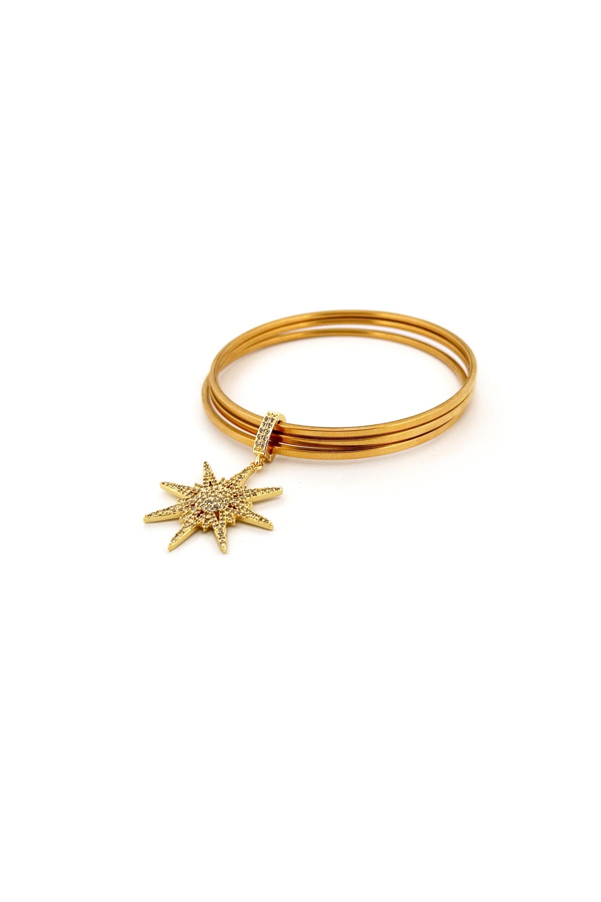 Gold Zirkon Sirius Tasarım Ajda Charm ABL6574