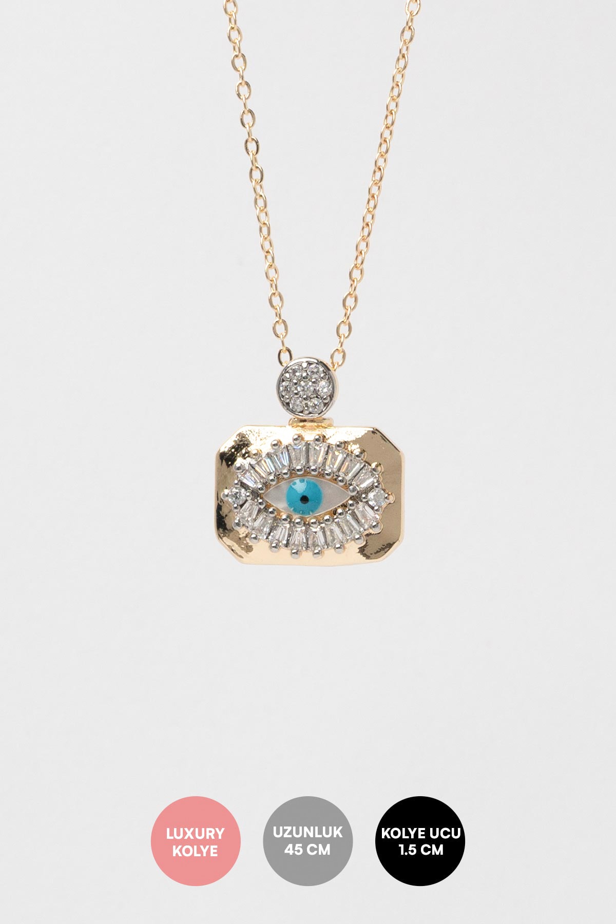 Gold Divine Eye Luxury Kolye AKL4282
