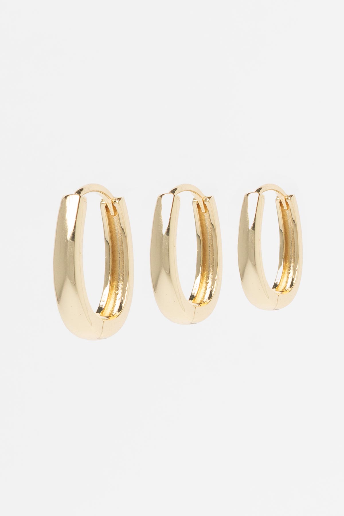 Gold Casual Halka Çoklu Glory Küpe AKE9359
