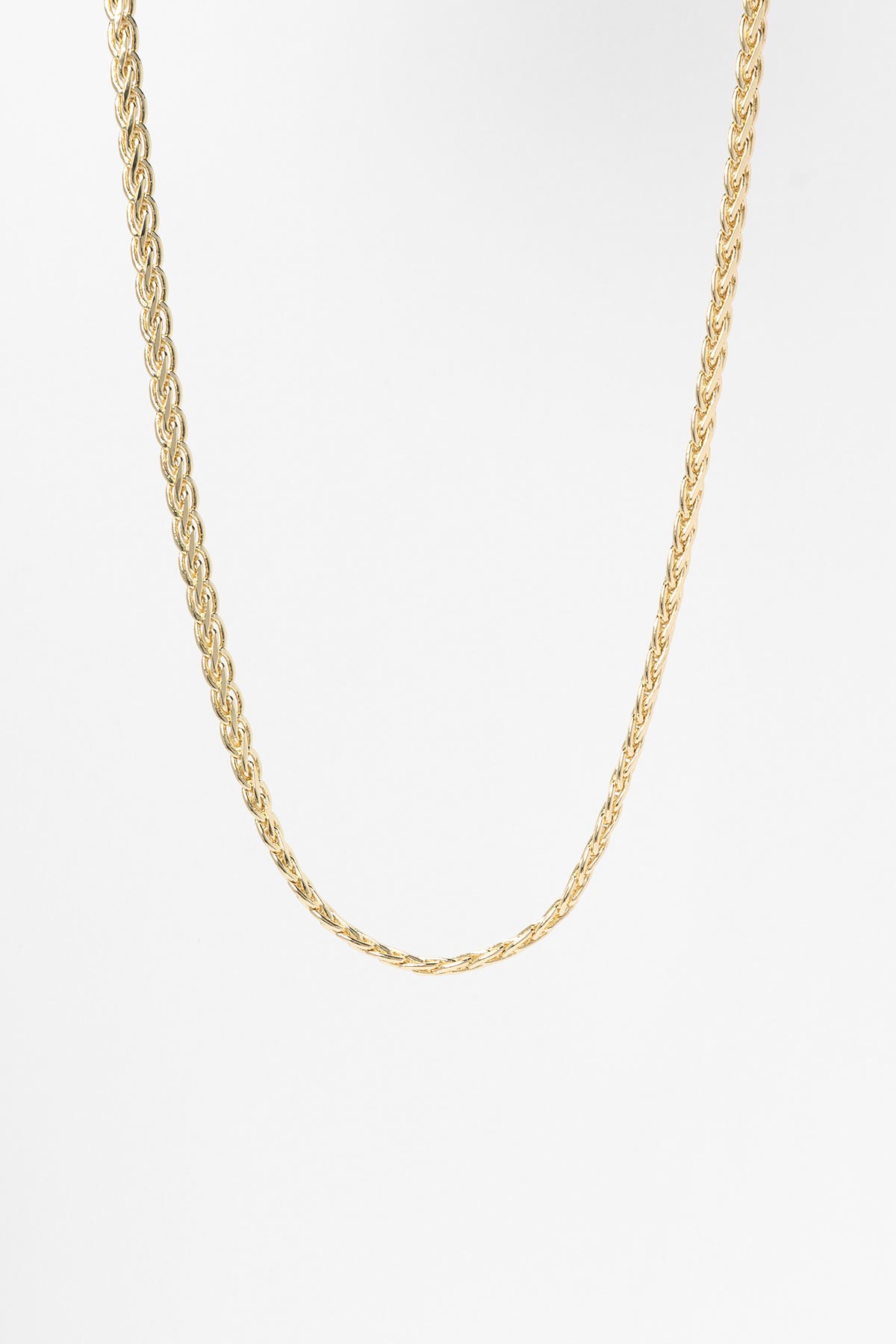 Gold 14K Vintage Örgü Tasarım Luxury Kolye AKL4250