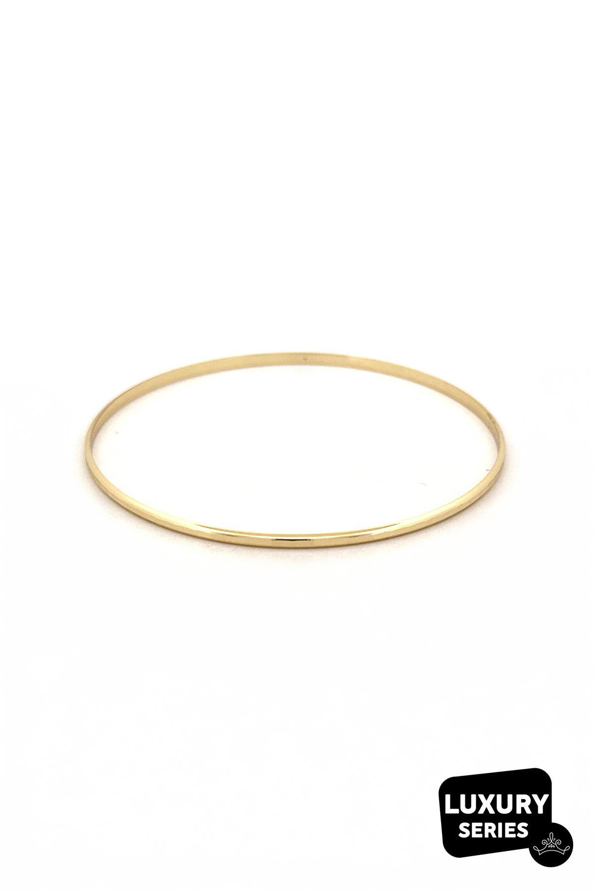 Gold Desenli Slim Bilezik Tasarım Luxury Kelepçe ABL7105