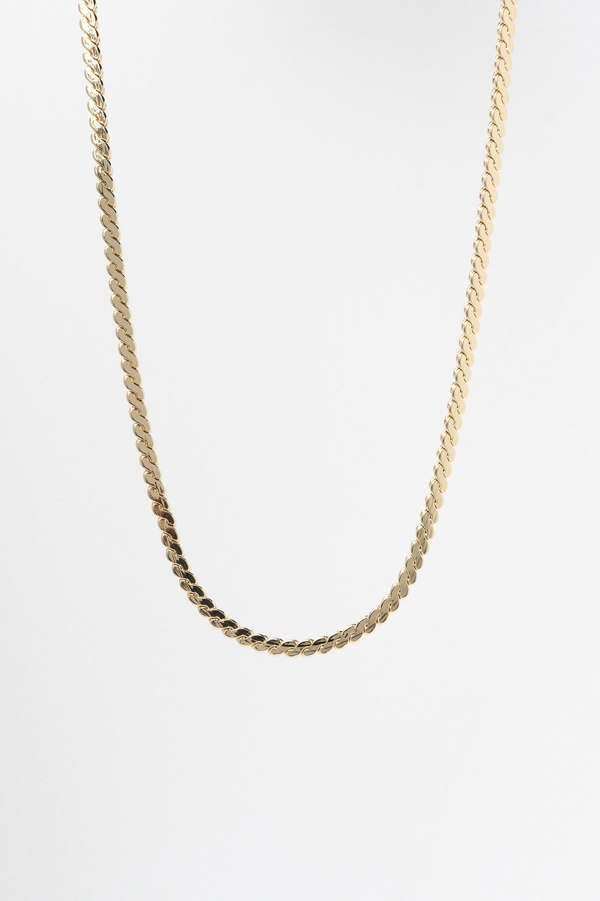 Gold 14K S Tasarım Luxury Kolye AKL4249