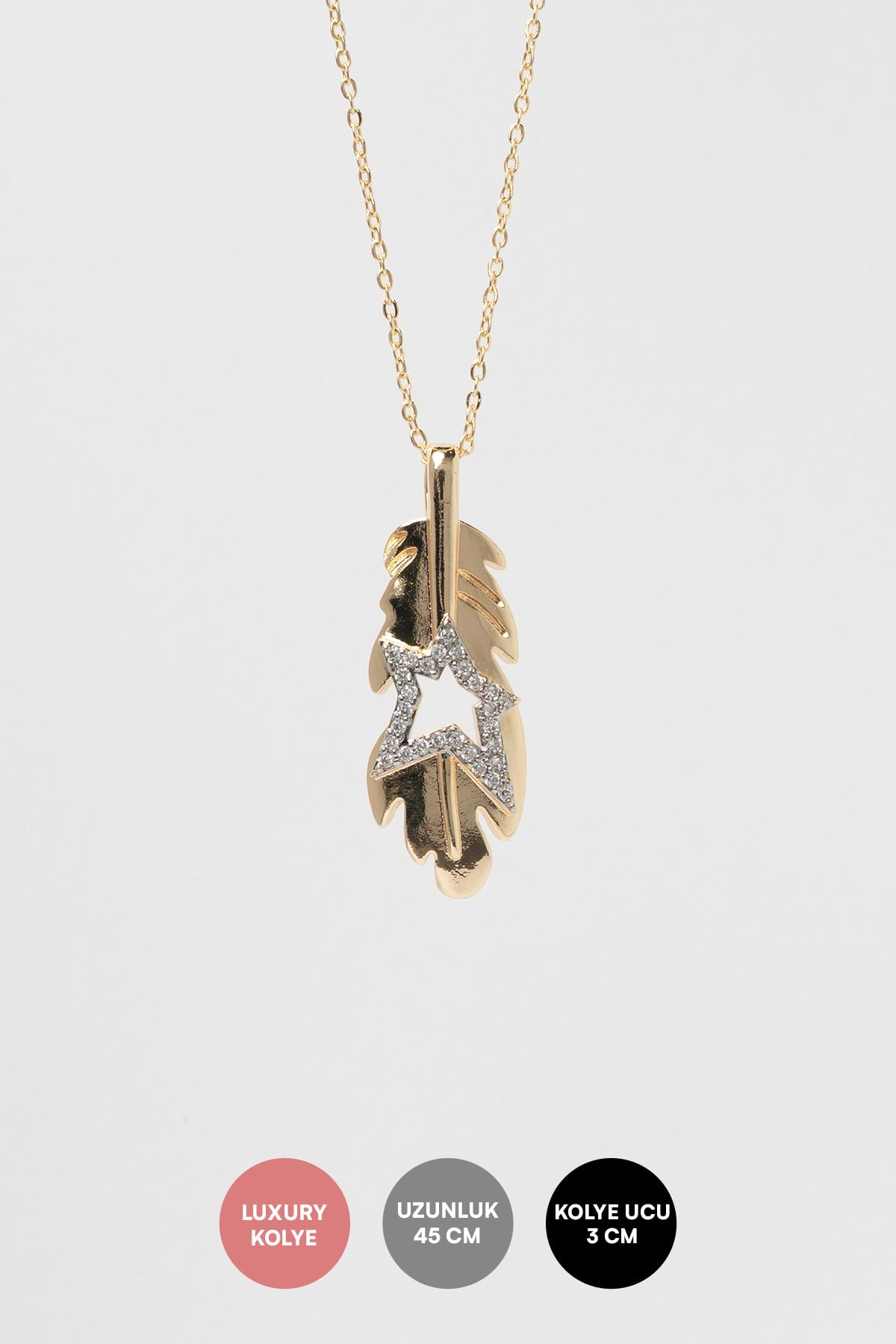 Gold Starleaf Luxury Kolye AKL4296