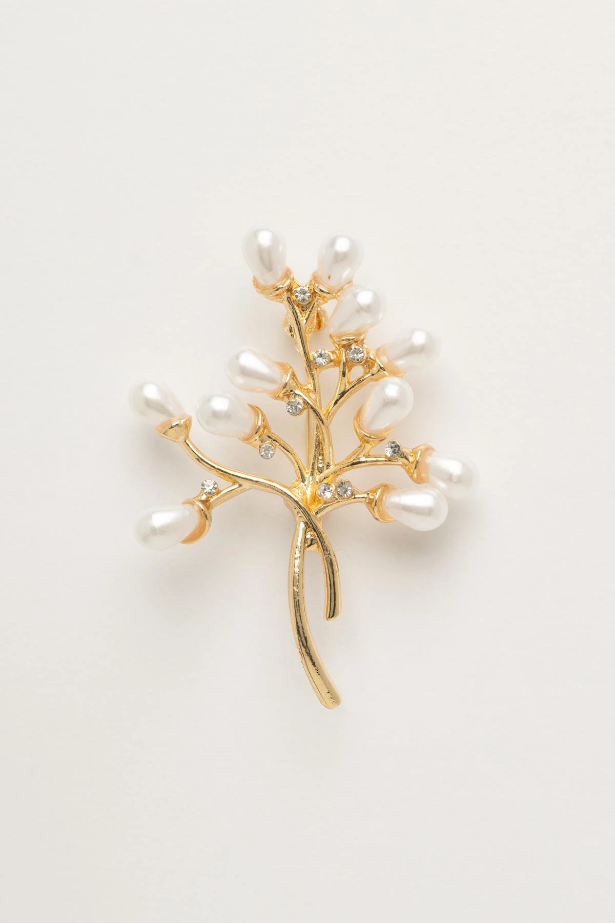 İnci Dalı Yaka Broşu ABR9165