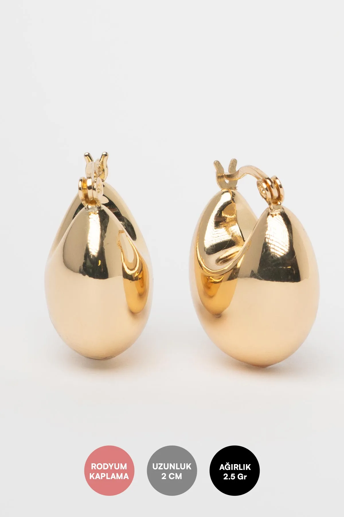 Gold Bombeli Damla Glory Küpe AKE9606