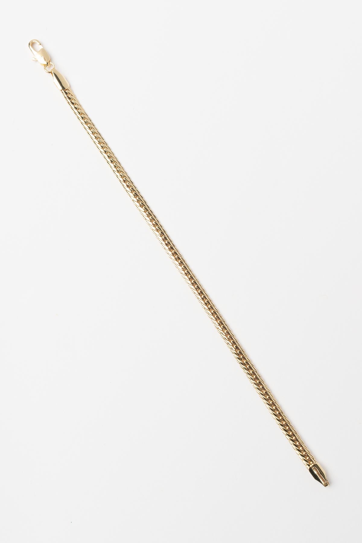 Gold 14K Yassı Tasarım Luxury Bileklik ABL7504