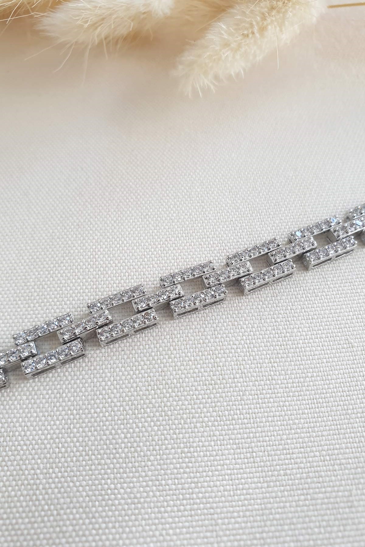 Crystale Square Abiye Bileklik Abl0692