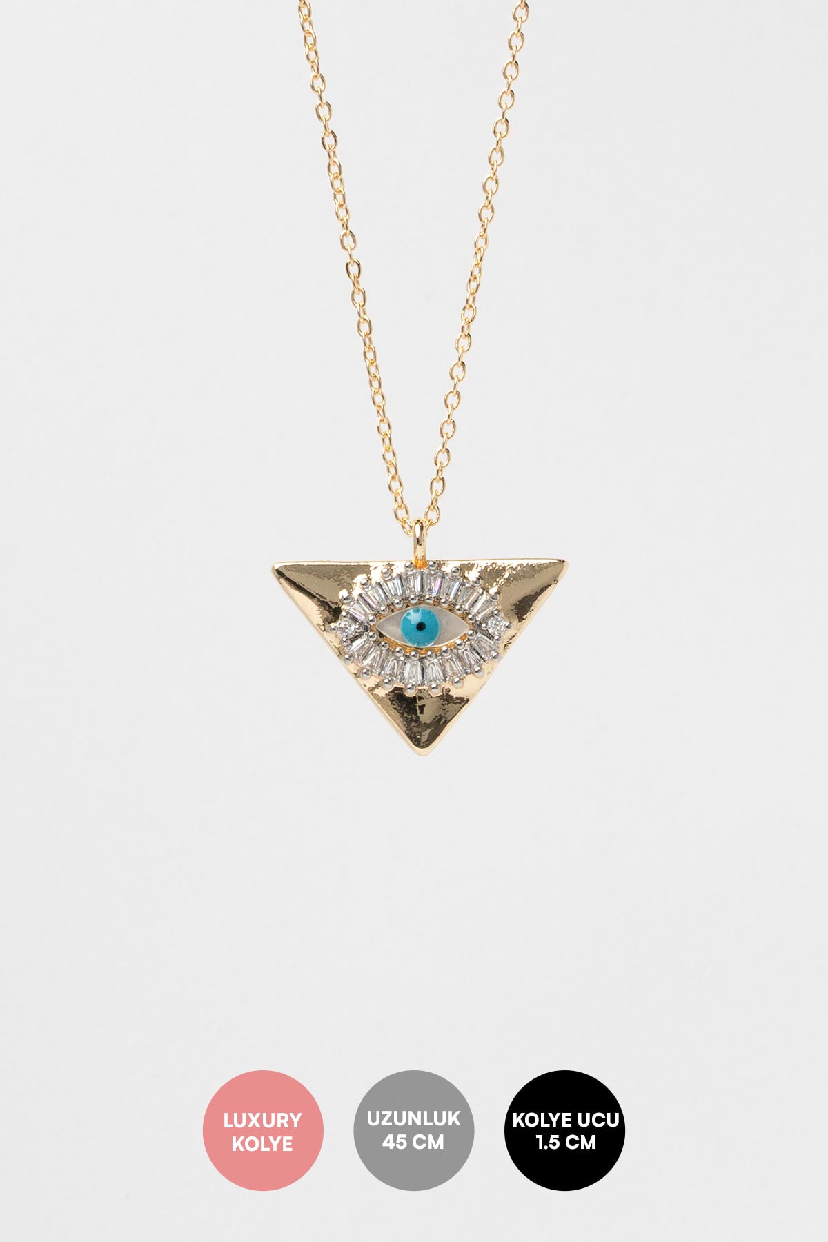 Gold Pyramid Vision Luxury Kolye AKL4283