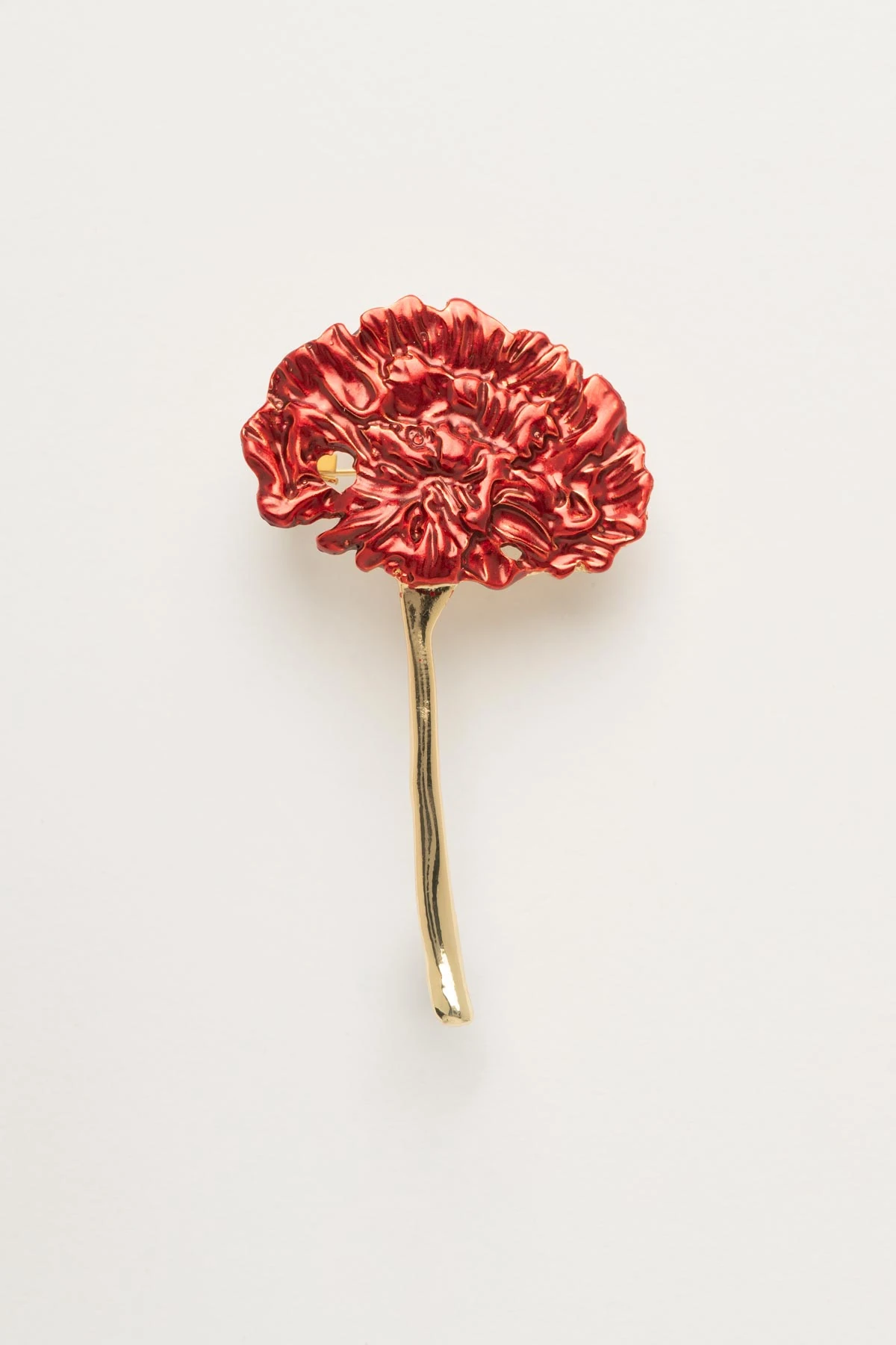 Kırmızı Çiçek Yaka Broşu ABR9176