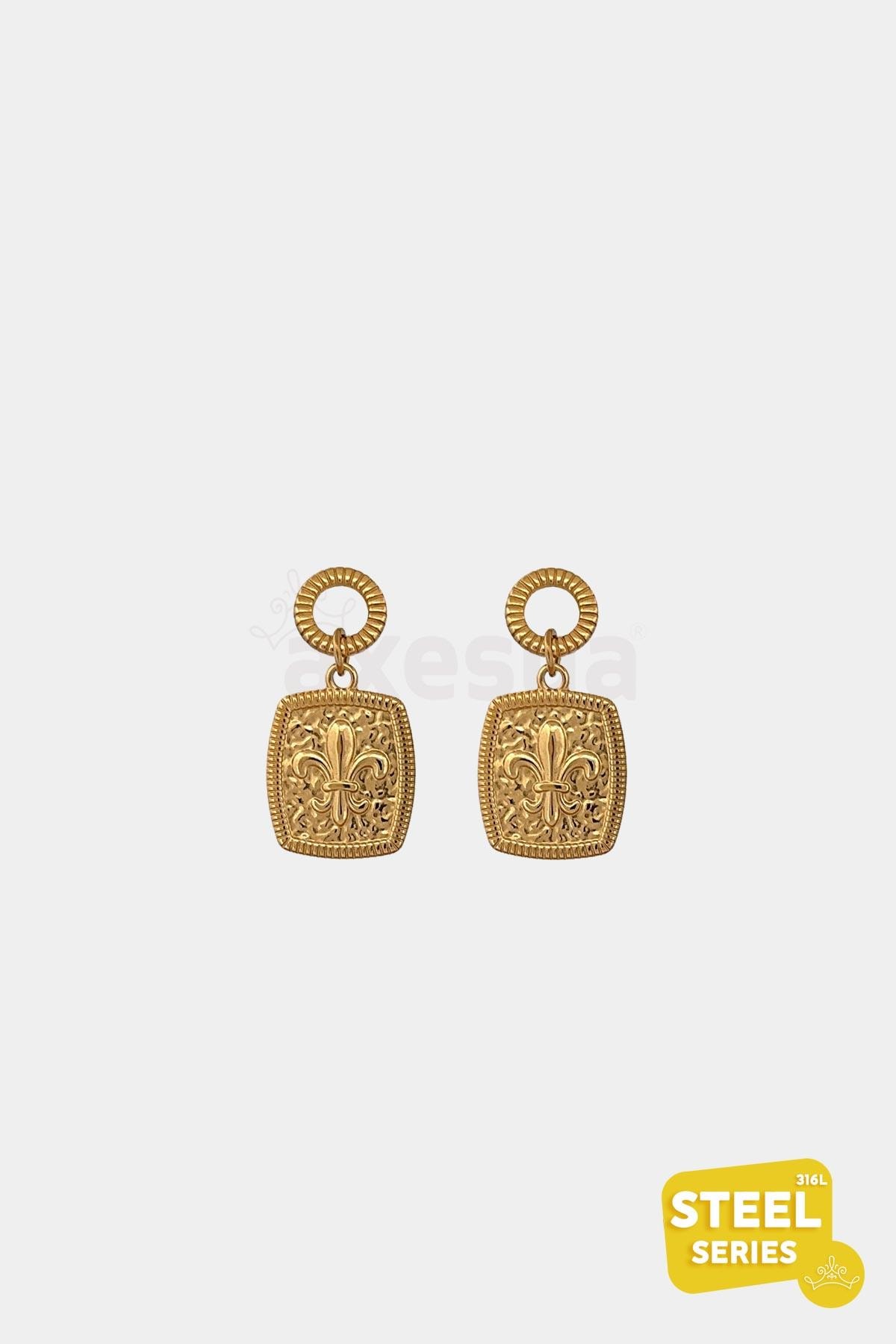 Golden Empire Çelik Küpe AKE5748