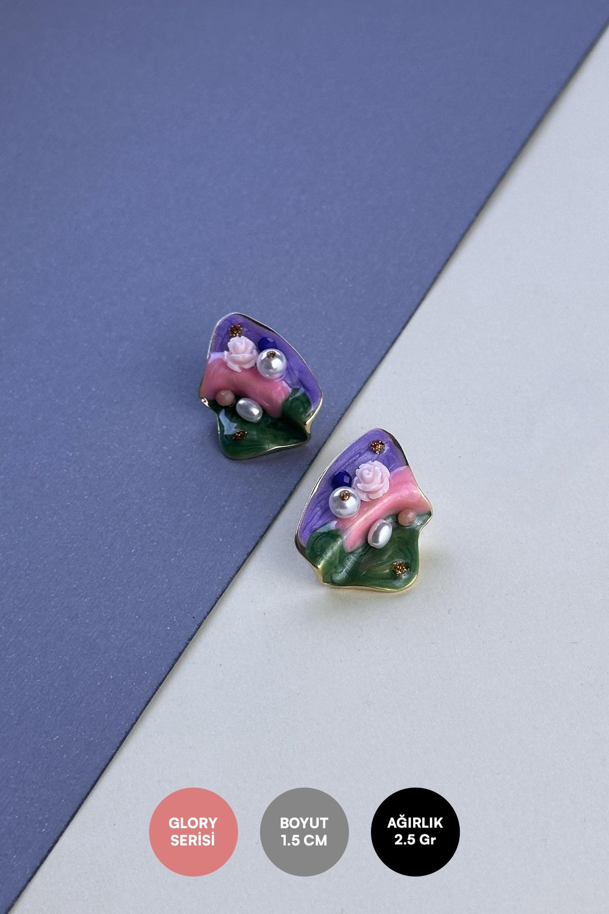 Pearl Rosselli Art Series Glory Küpe AKE9088