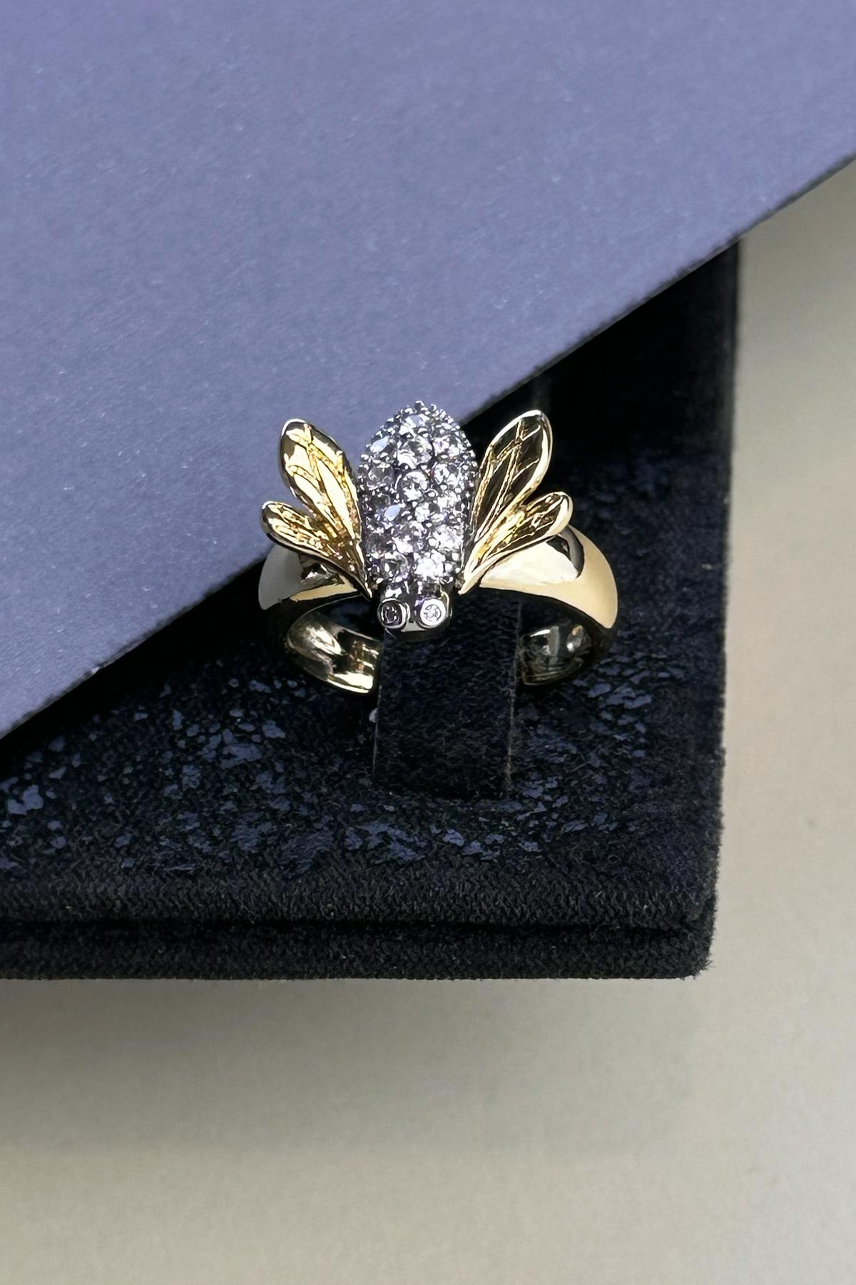 Gold Zirkon Beetle Glory Yüzük AYZ8389
