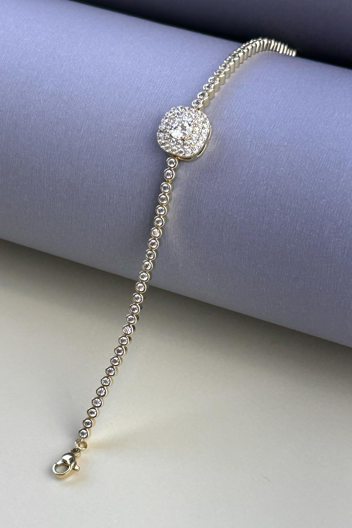 Silver Minimal Casual Zincir Luxury Bileklik ABL7247