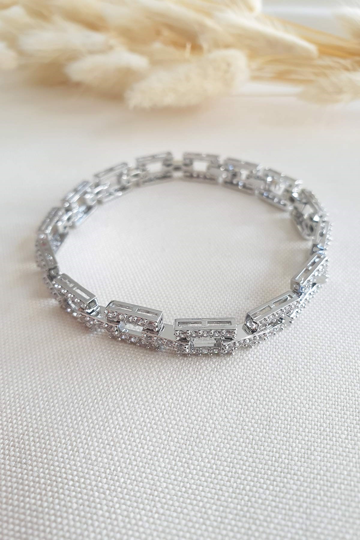 Crystale Square Abiye Bileklik Abl0692