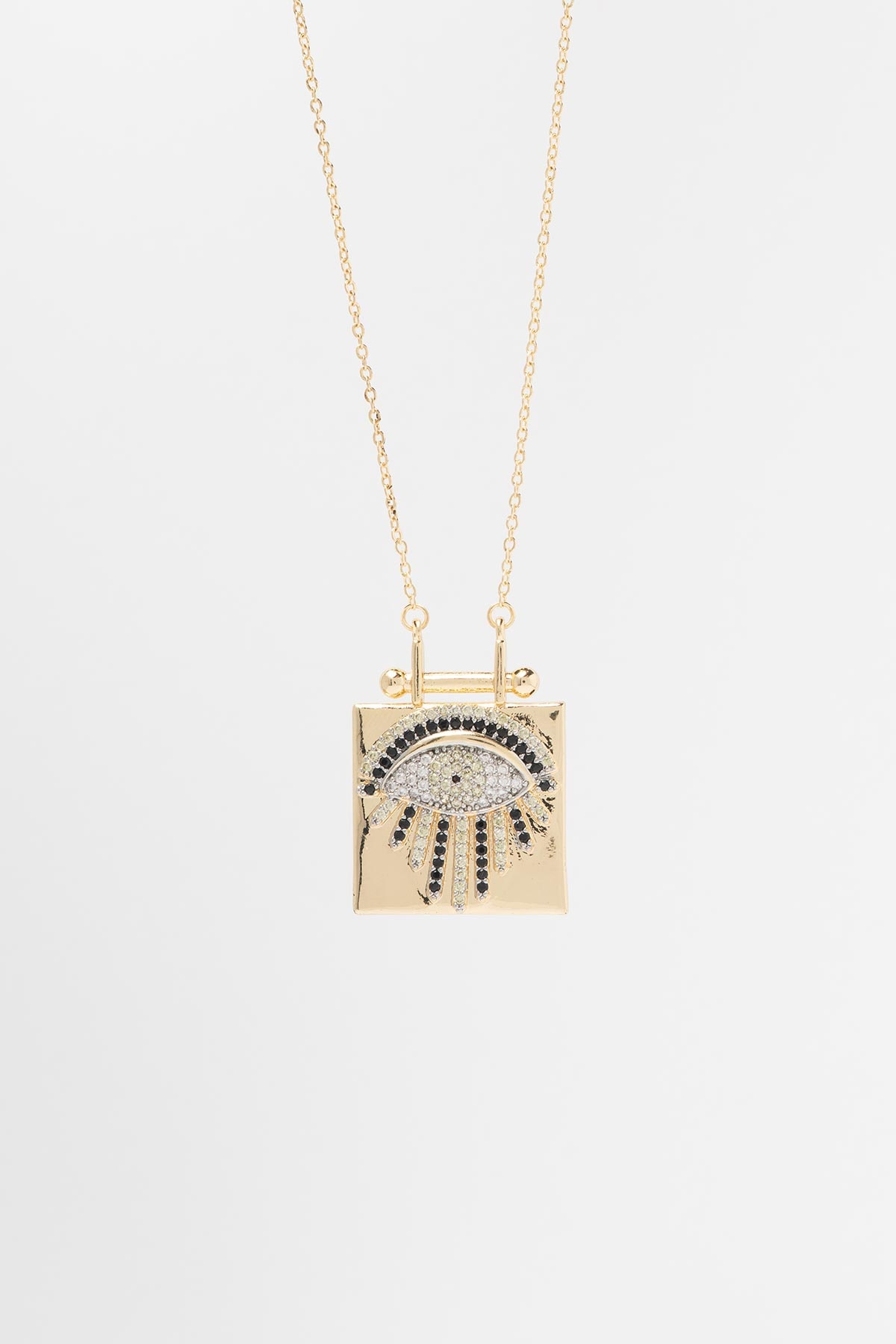 Gold Eye Of Fortune Luxury Kolye AKL4285