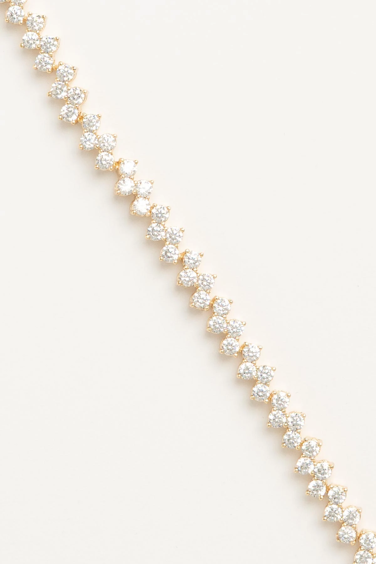 Gold İkili Çapraz Kristal Taş Tasarım Luxury Bileklik ABL7631