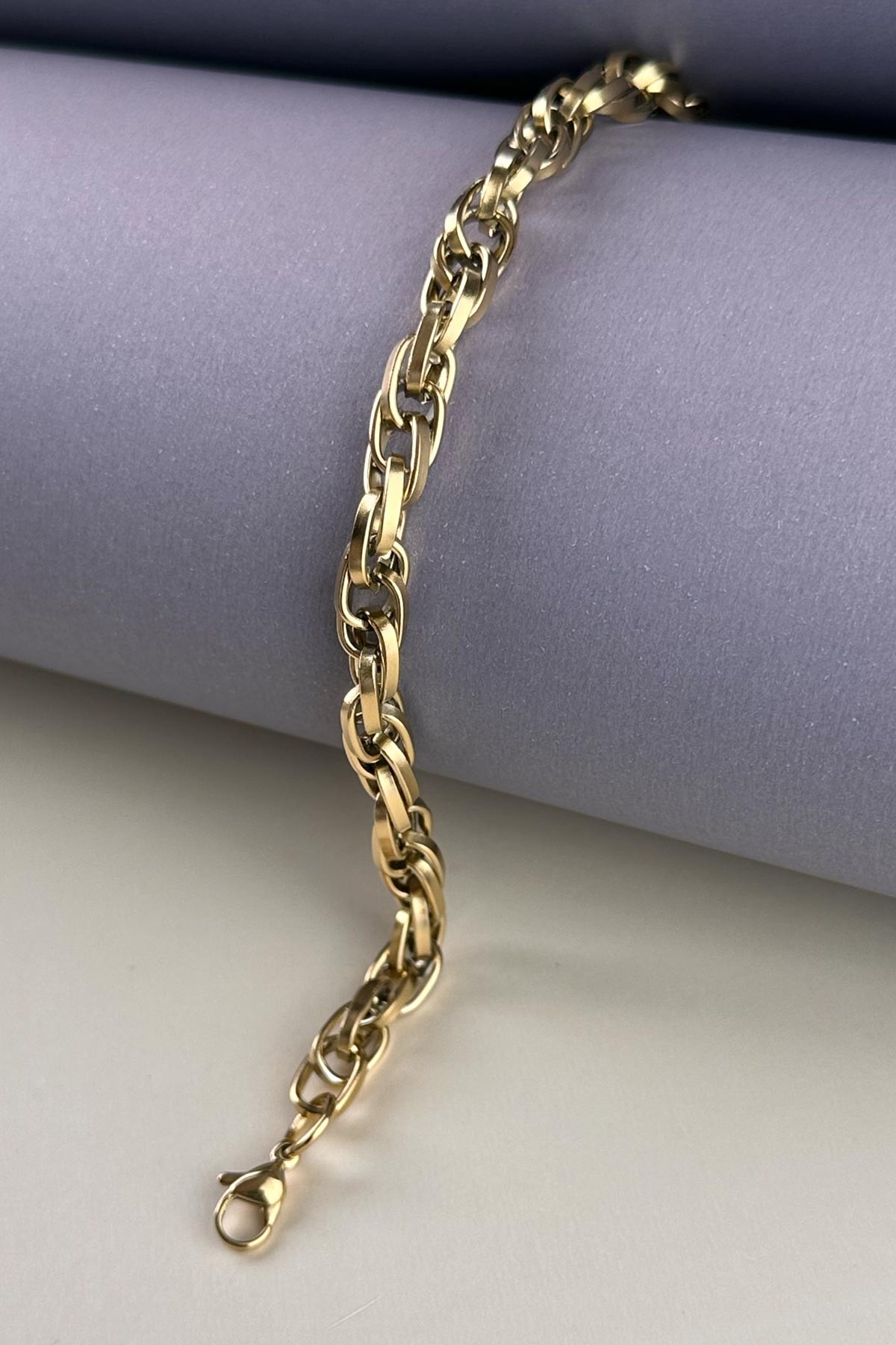 Gold Casual Sarmal Çelik Bileklik ABL1076