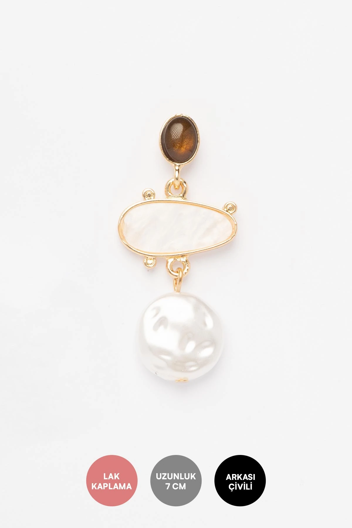 Sedef Ve İnci Tasarım Vintage Stefany Küpe AKE9416