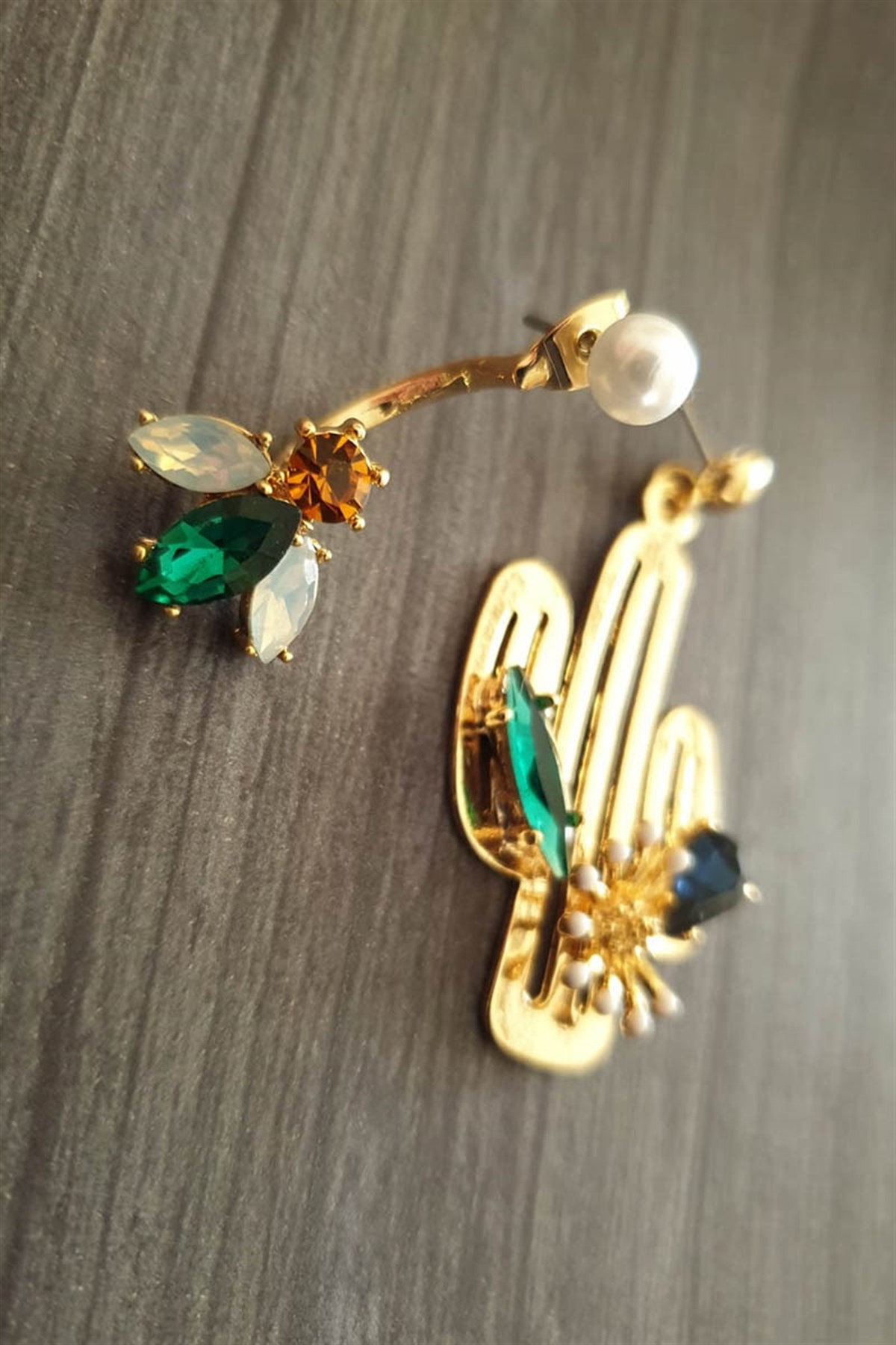 Kaktüs Ve Arı Exclusive Küpe Ake1576
