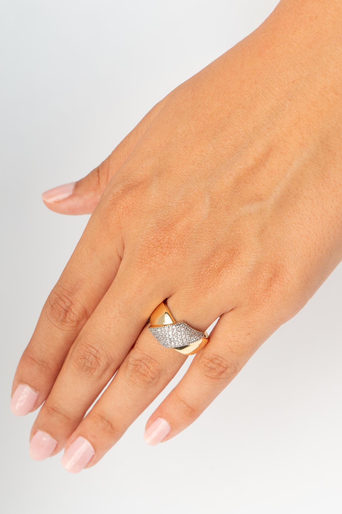Gold Zirkon Bourguet Glory Yüzük AYZ8400