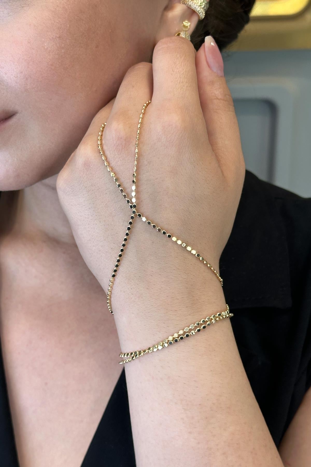 Gold Sıra Minimal Pul Tasarım Şahmeran ASH1117
