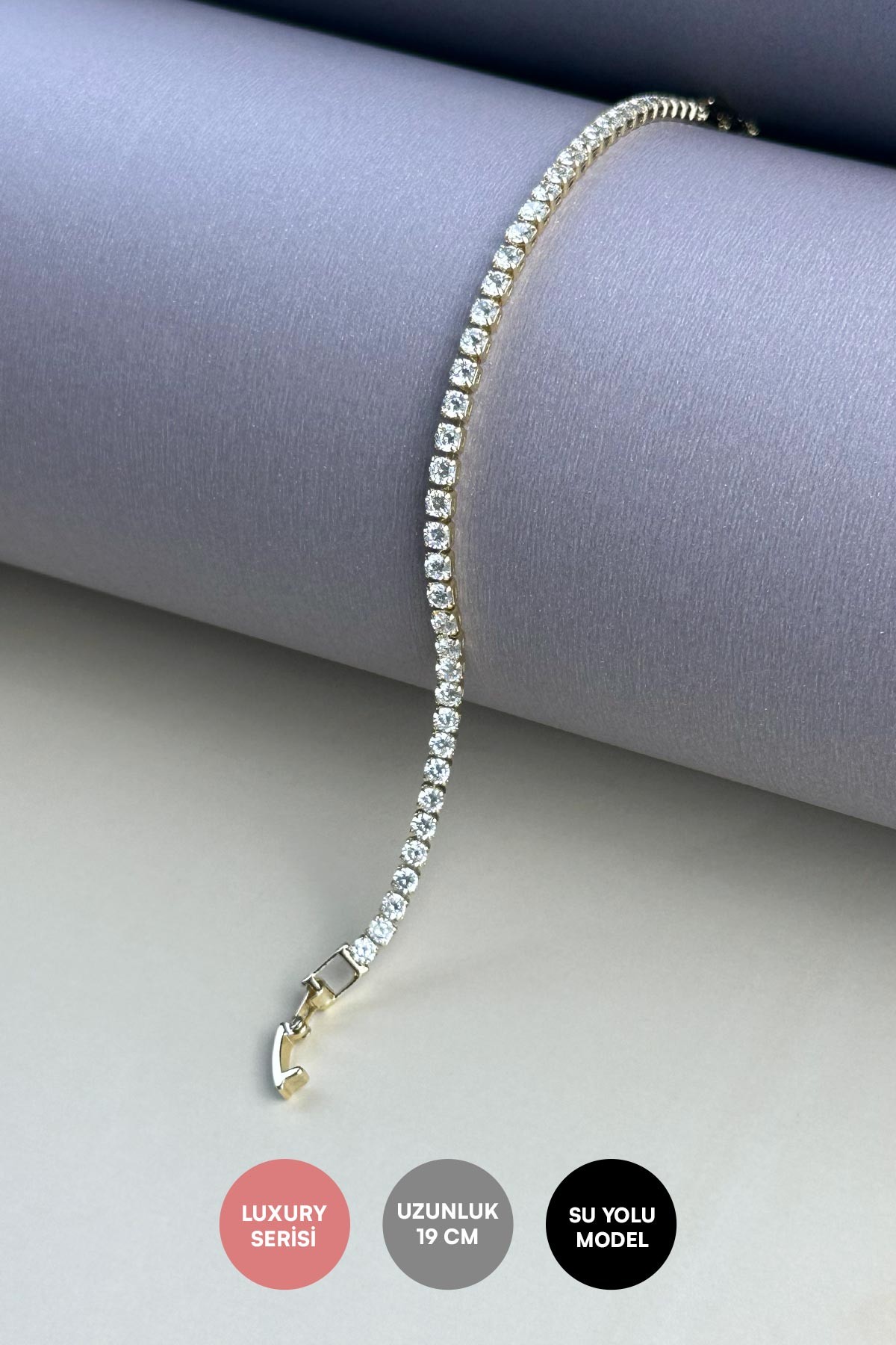 Silver Sedefli Kalp Detay Zirkon Künye Tasarım Luxury Bileklik ABL7248