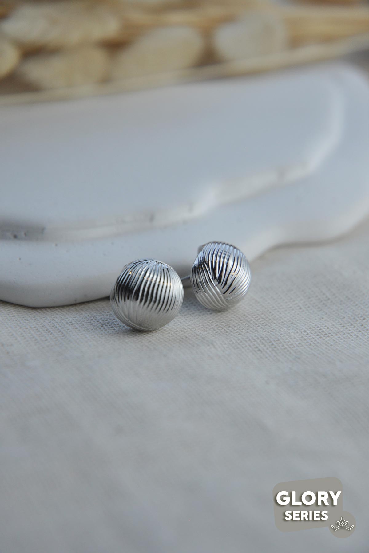 Silver Snail Shell  Glory Küpe AKE8019