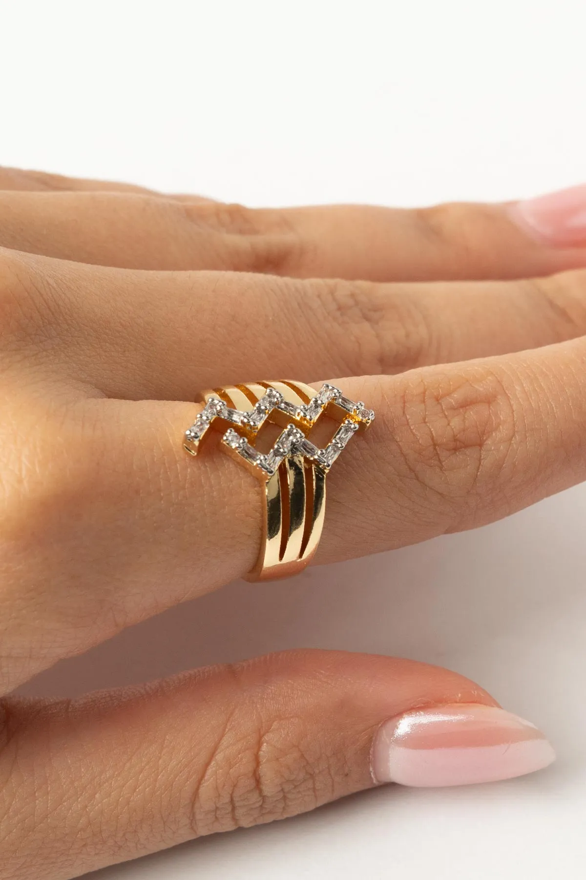 Gold Luxeon Glory Yüzük AYZ8466