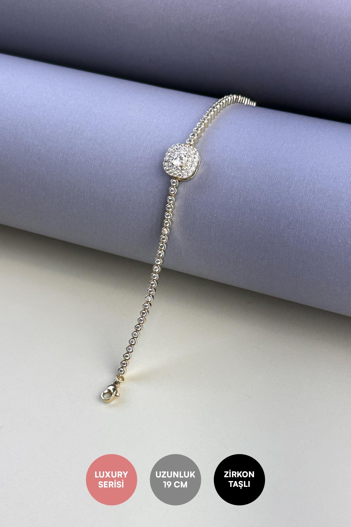 Silver Minimal Casual Zincir Luxury Bileklik ABL7247