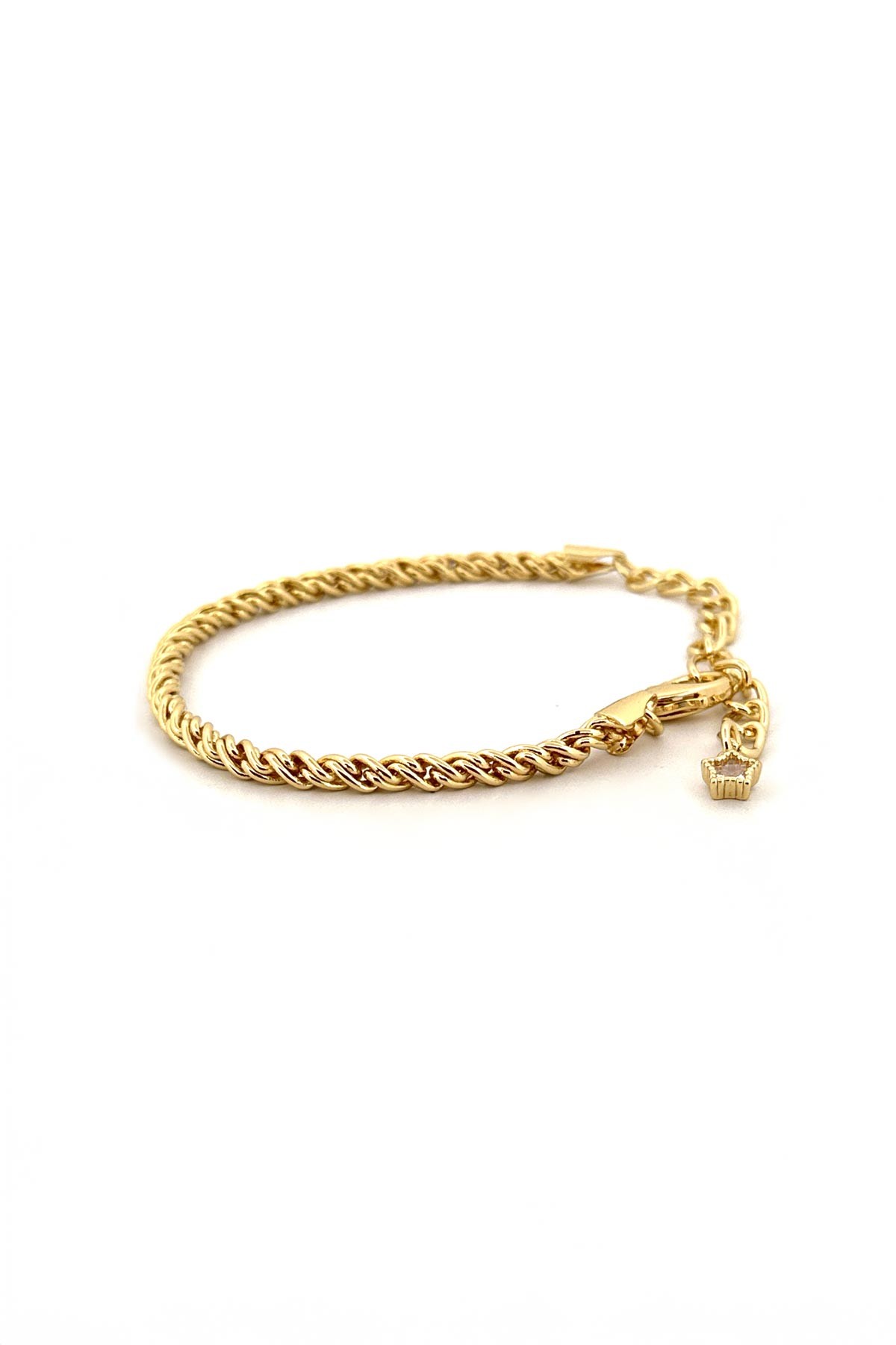 Gold Halat Zincir Tasarım Bileklik ABL7118