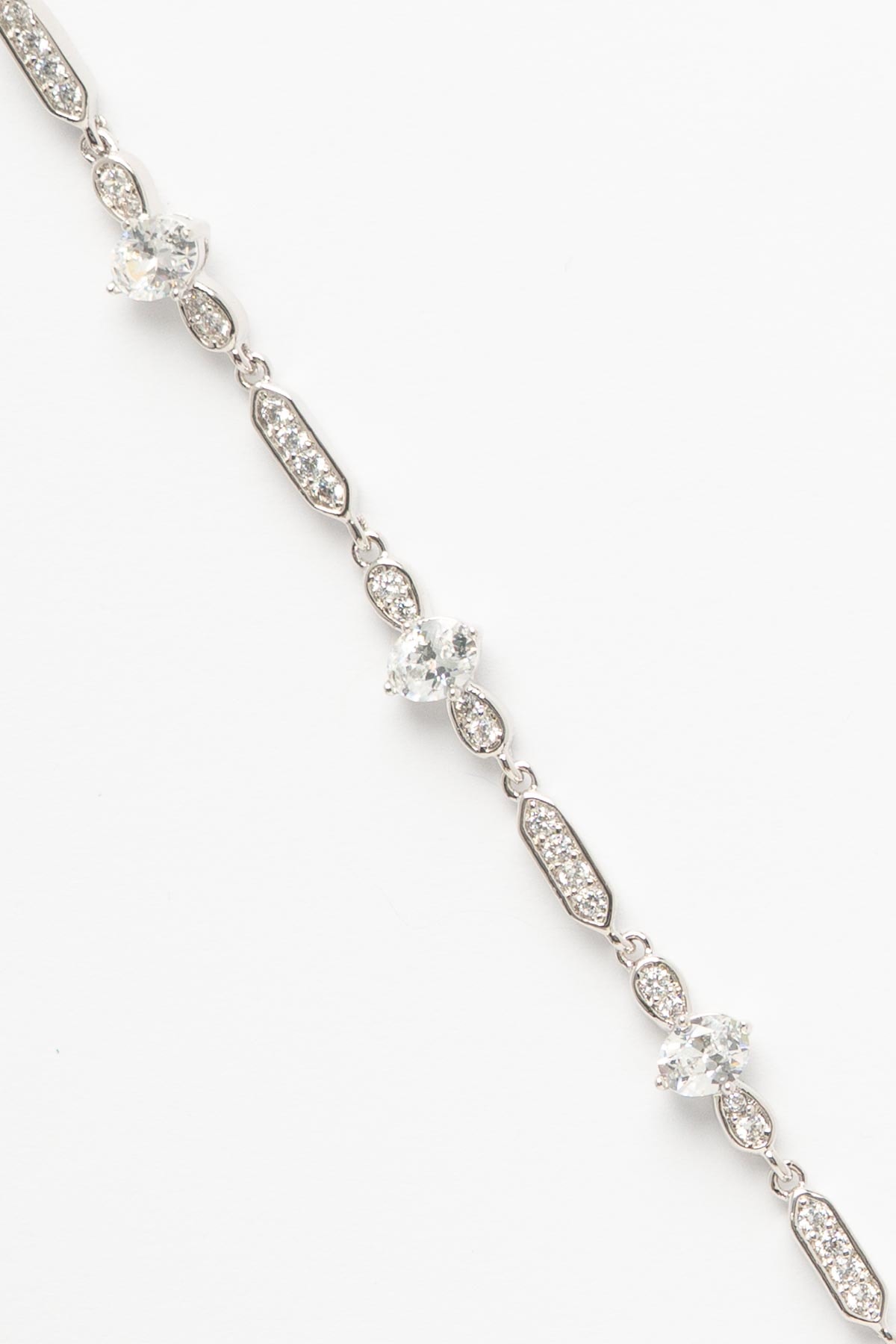 Silver Taş Tasarım Parıltılı Luxury Bileklik ABL7537