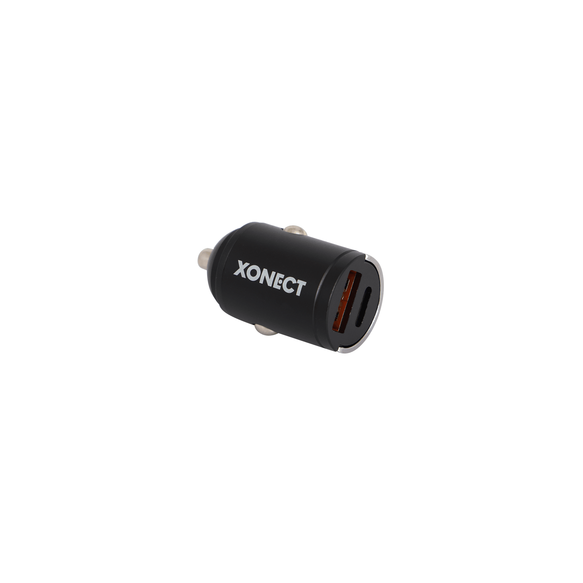 XONECT - Araç Şarj Cihazı USB ve Type-C Çıkışlı 30W Hızlı Şarj Adaptörü Siyah