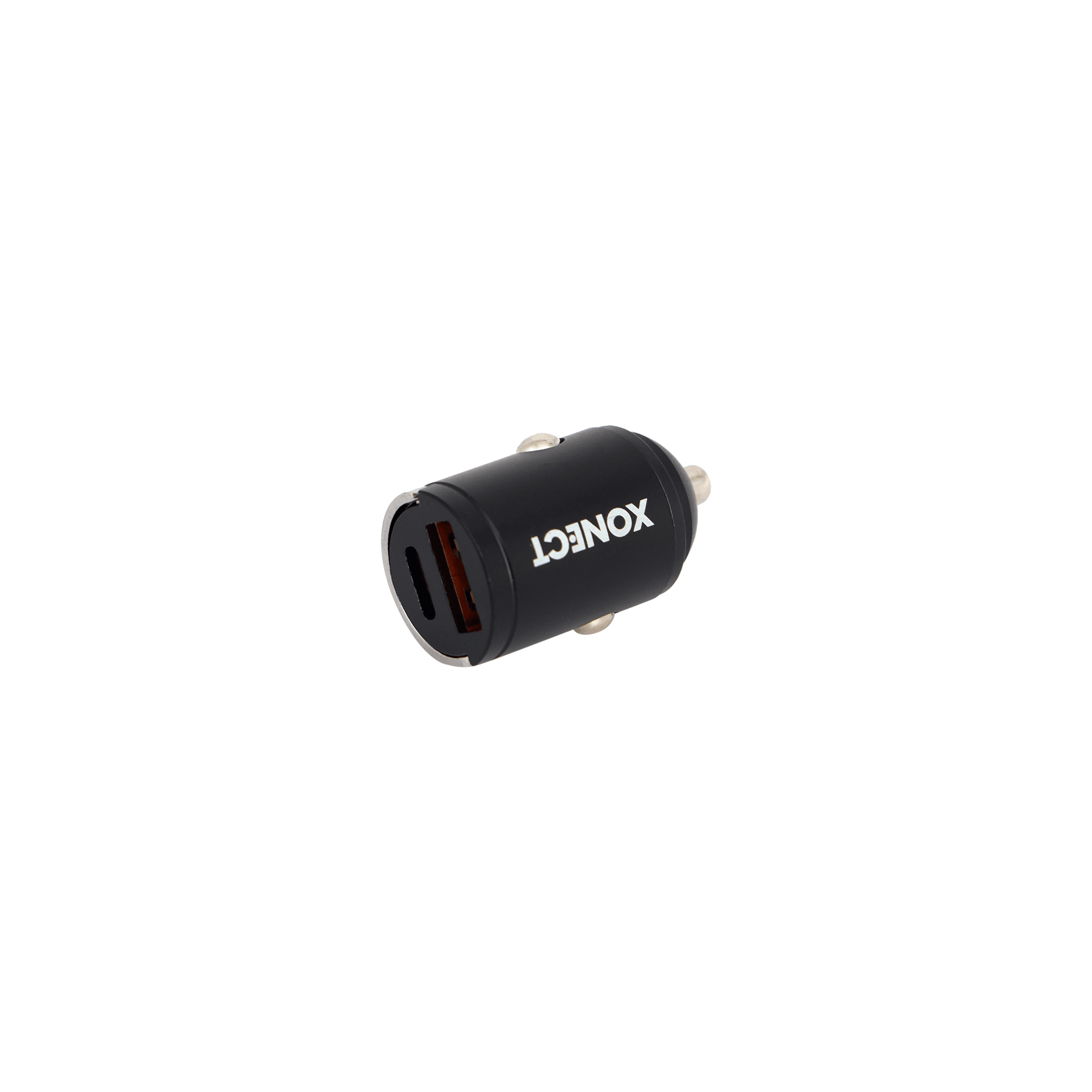 XONECT - Araç Şarj Cihazı USB ve Type-C Çıkışlı 30W Hızlı Şarj Adaptörü Siyah