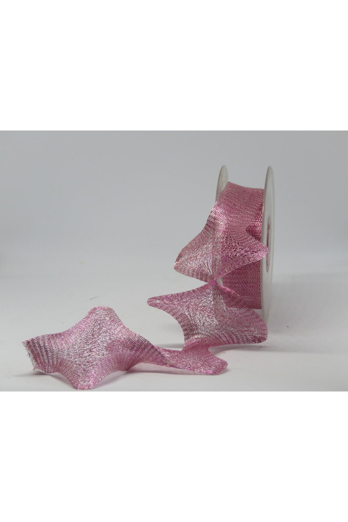 Çift Renk Pembe Beyaz Titanyum Örgü Bakır Tel Nakış Ve Kolye Ipi