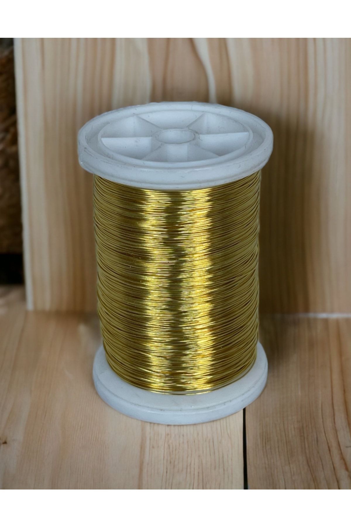 0.30mm NO-3 Buğday Sarı Renkli Gümüşlü Filografi Teli