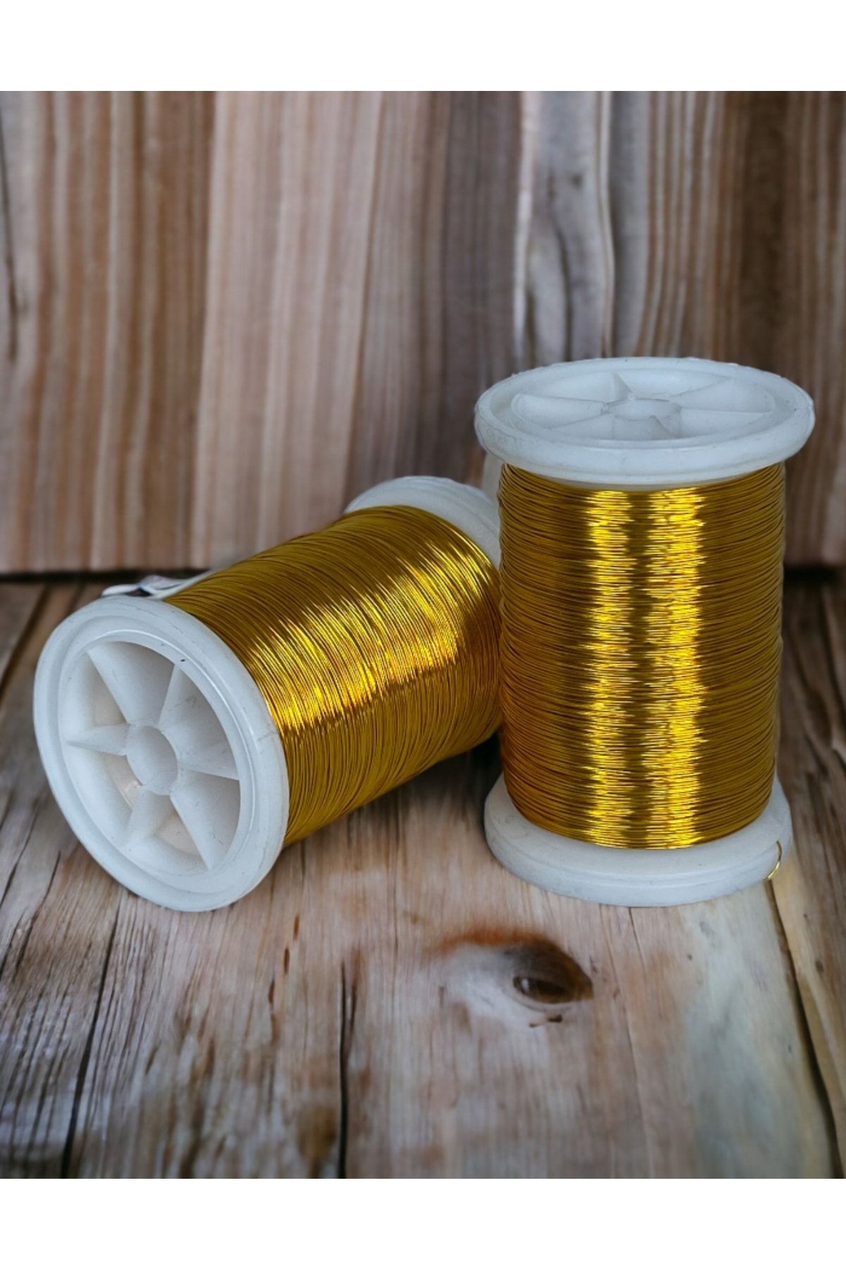 0.30mm NO-5 Koyu Altın Sarı Renkli Gümüşlü Filografi Teli