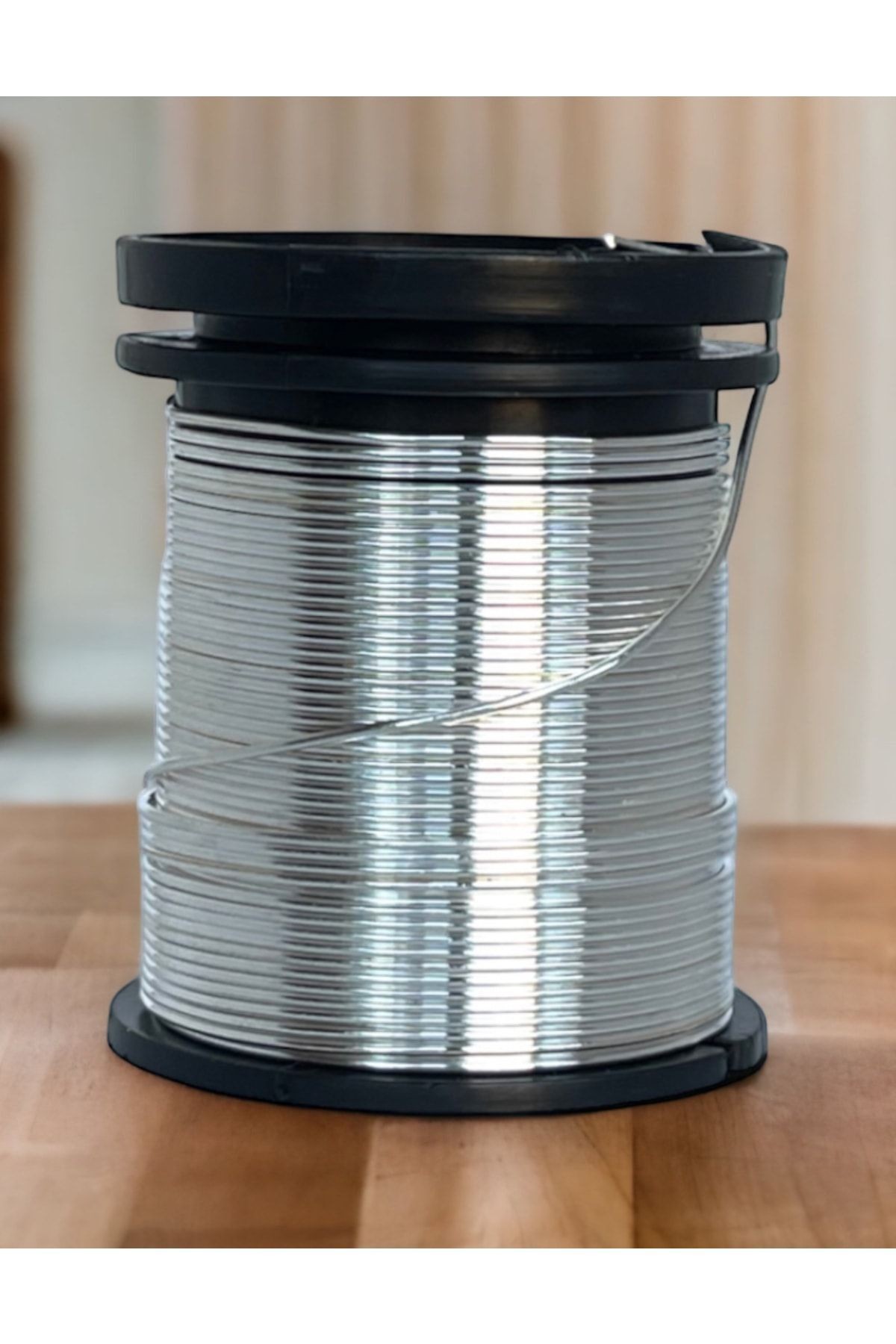 0.80 Mm Gümüş Renkli (7-8 Metre )gelin,çiçek,filografi Ve Takı Teli