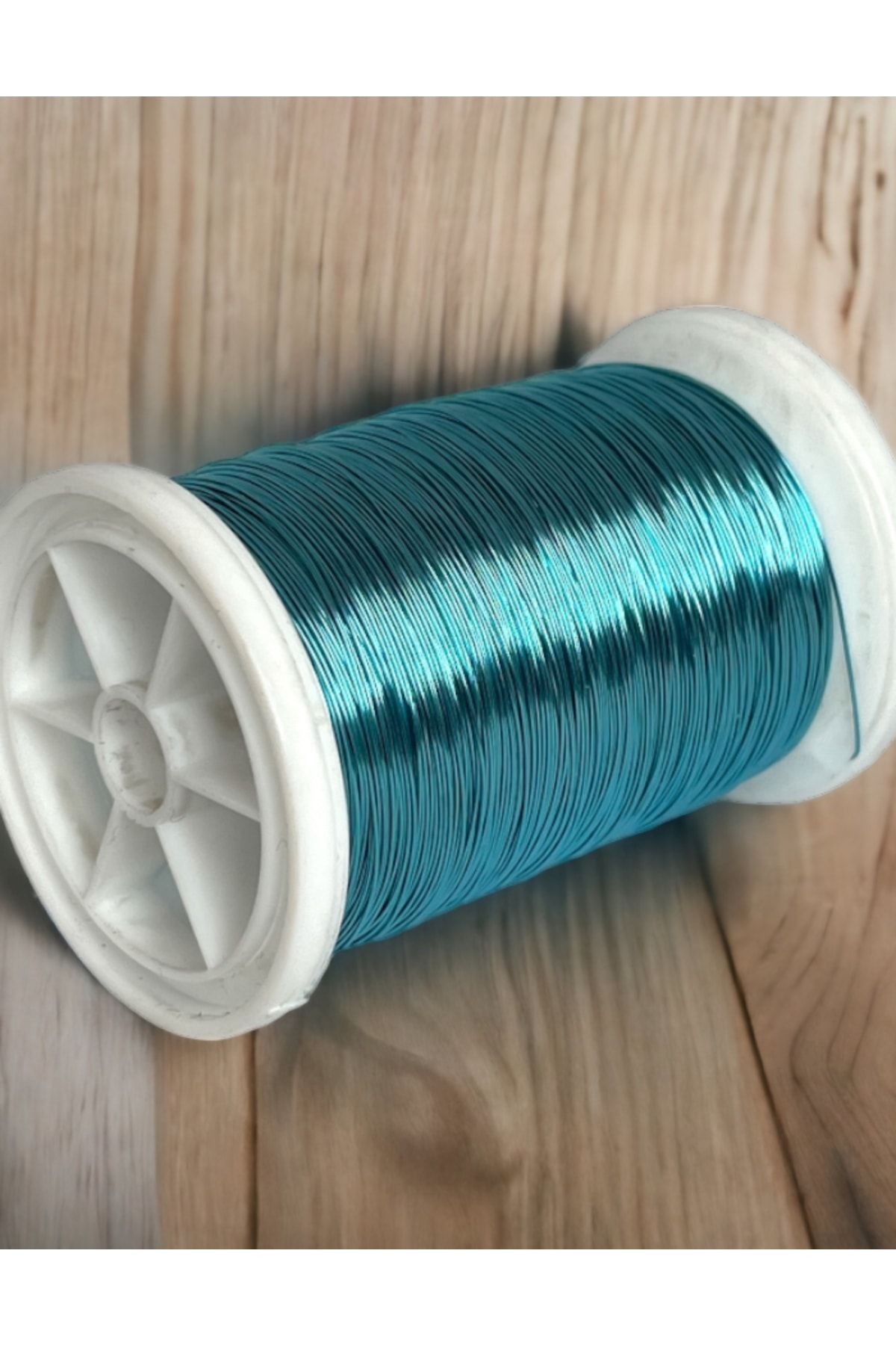 0.30mm NO-13 Bakır Üstü Gümüş Kaplı Açık Mavi Renkli Filografi Teli
