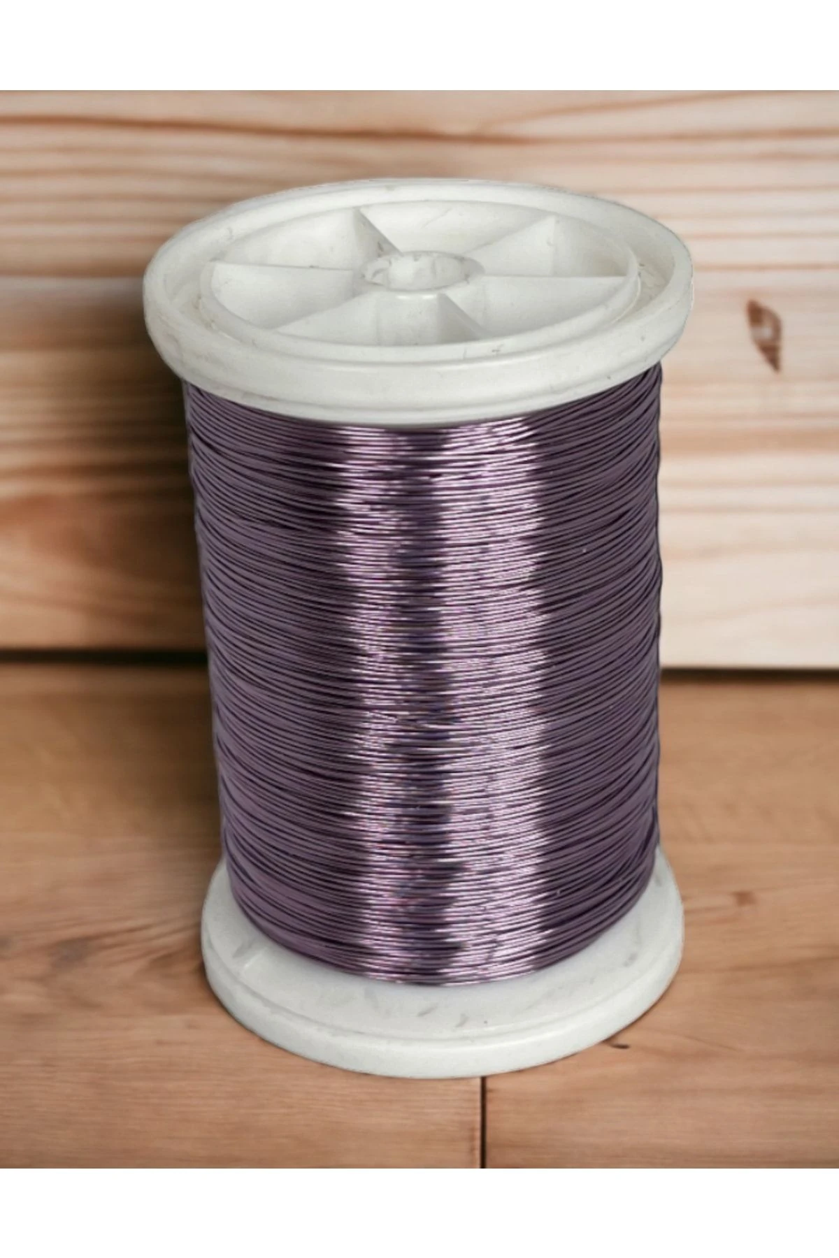 0.30mm NO-18 Bakır Üstü Gümüş Kaplı Lavanta Renkli Filografi Teli