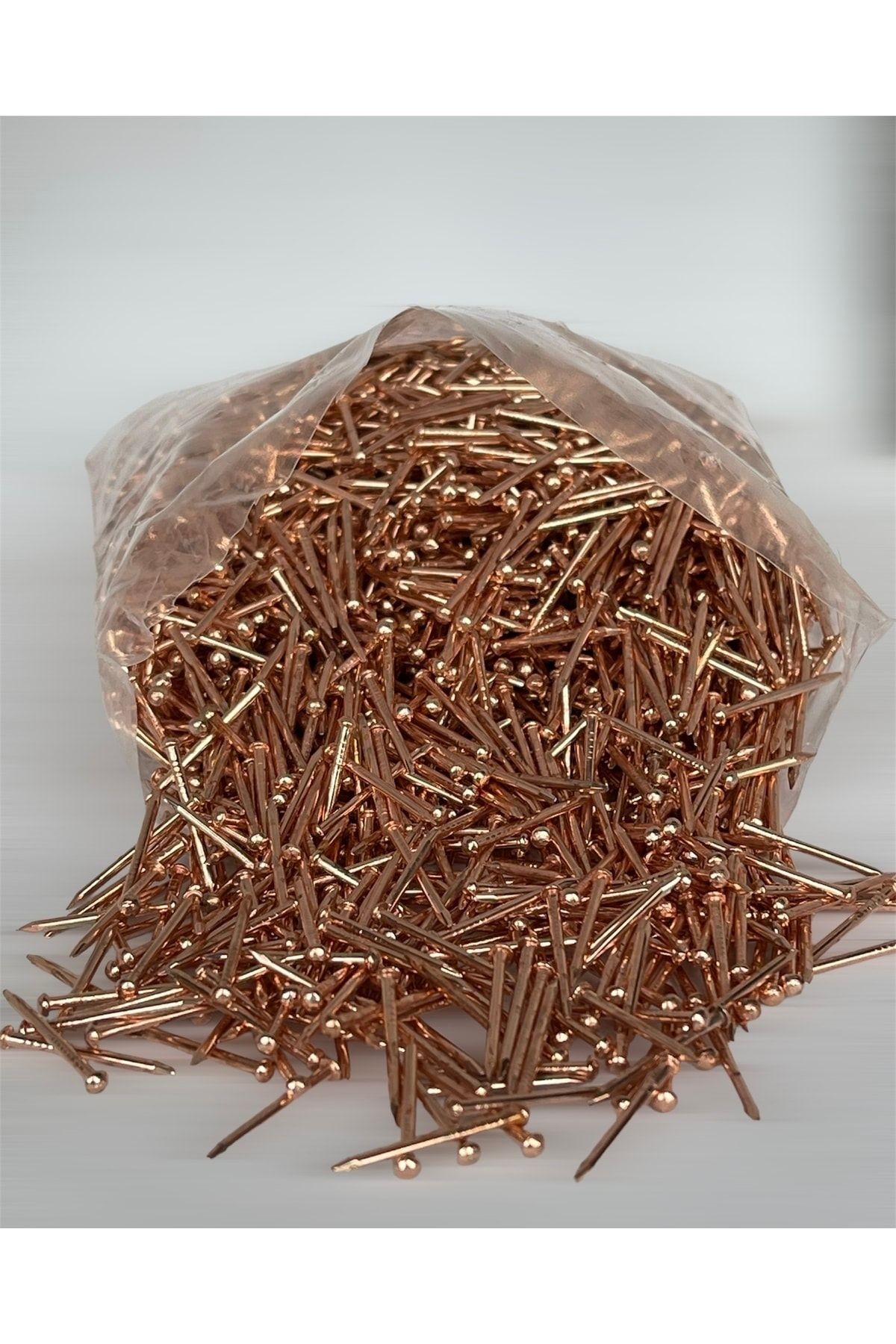 Bakır Renkli Top Başlı 250 Gram Filografi Çivisi