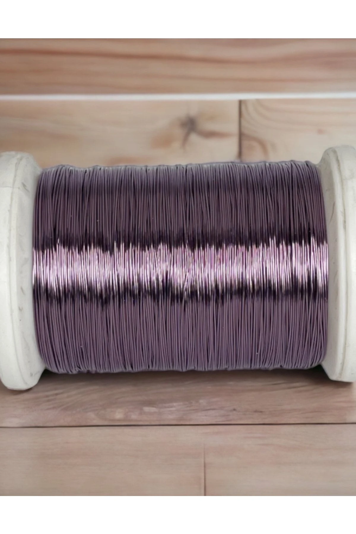 0.30mm NO-18 Bakır Üstü Gümüş Kaplı Lavanta Renkli Filografi Teli
