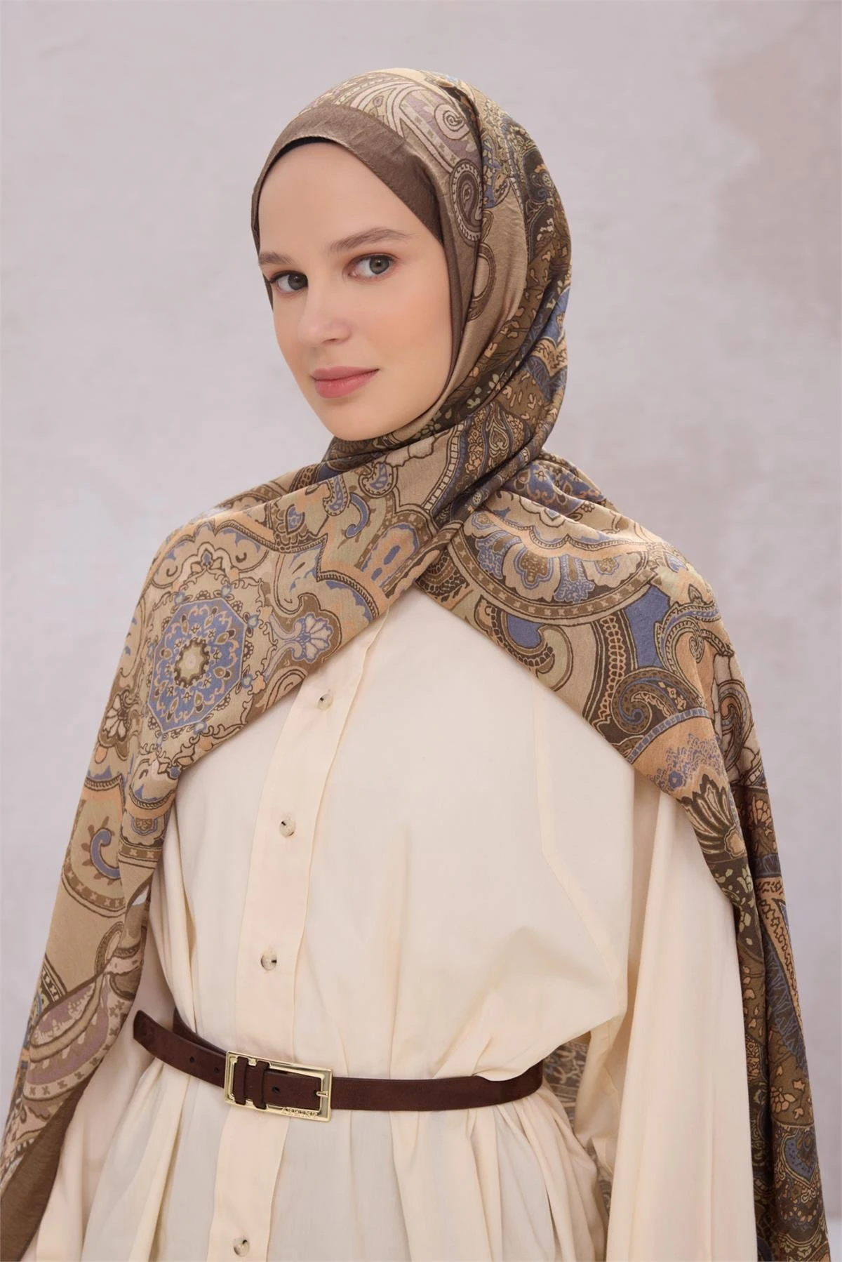 FRESH LENA ŞAL 1639 - HAKİ