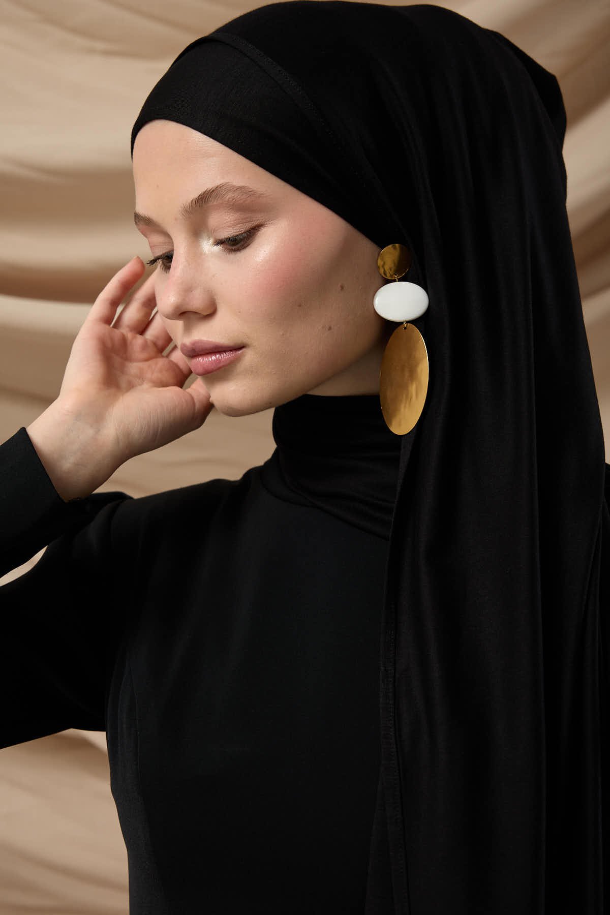 PREMİUM PENYE ŞAL - SİYAH