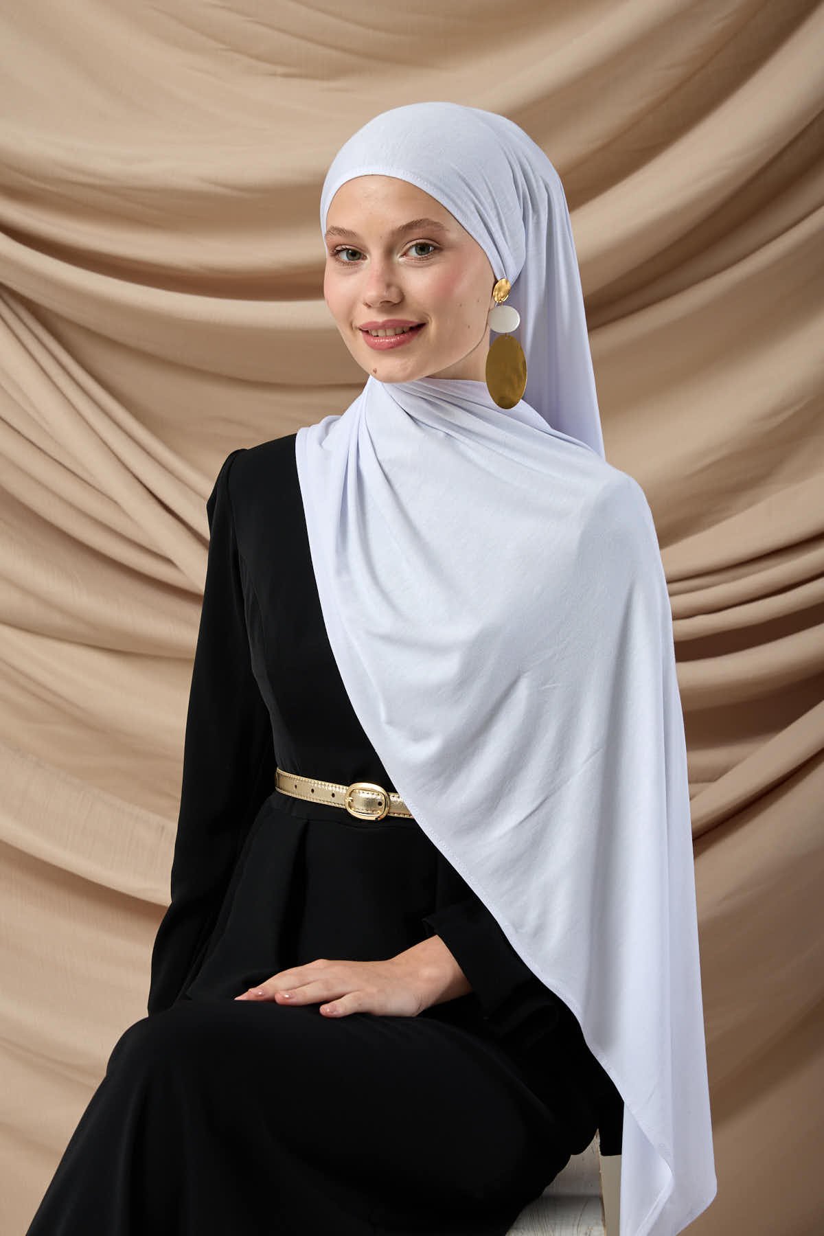 PREMİUM PENYE ŞAL - BEYAZ