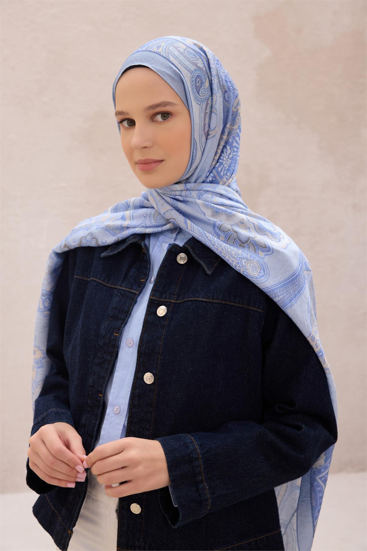 FRESH LENA ŞAL 1639 - MAVİ